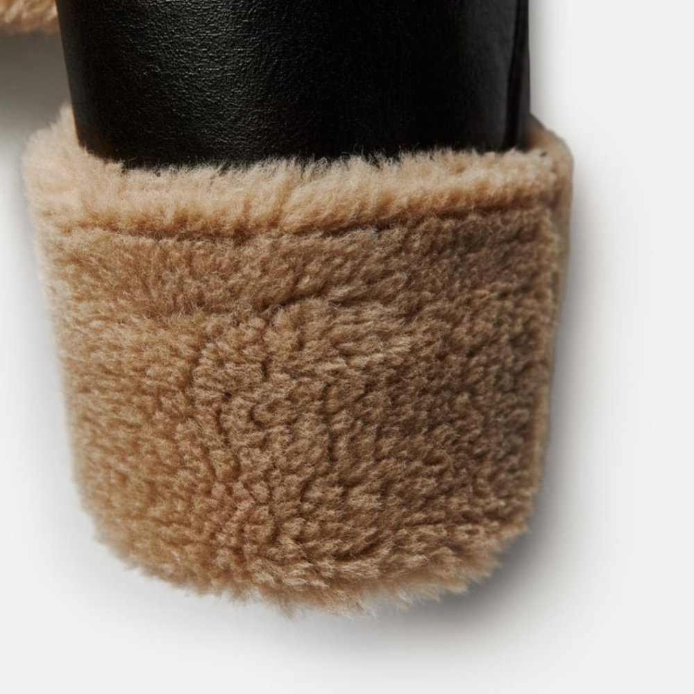 ZARA Women's Double Faced Biker Jacket(Brown, US M, L, XL / EUR M, L, XL) - Picture 10 of 15